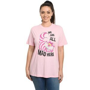 Women's Plus Size Disney Cheshire Cat Alice in Wonderland T-Shirt (Size 4X )